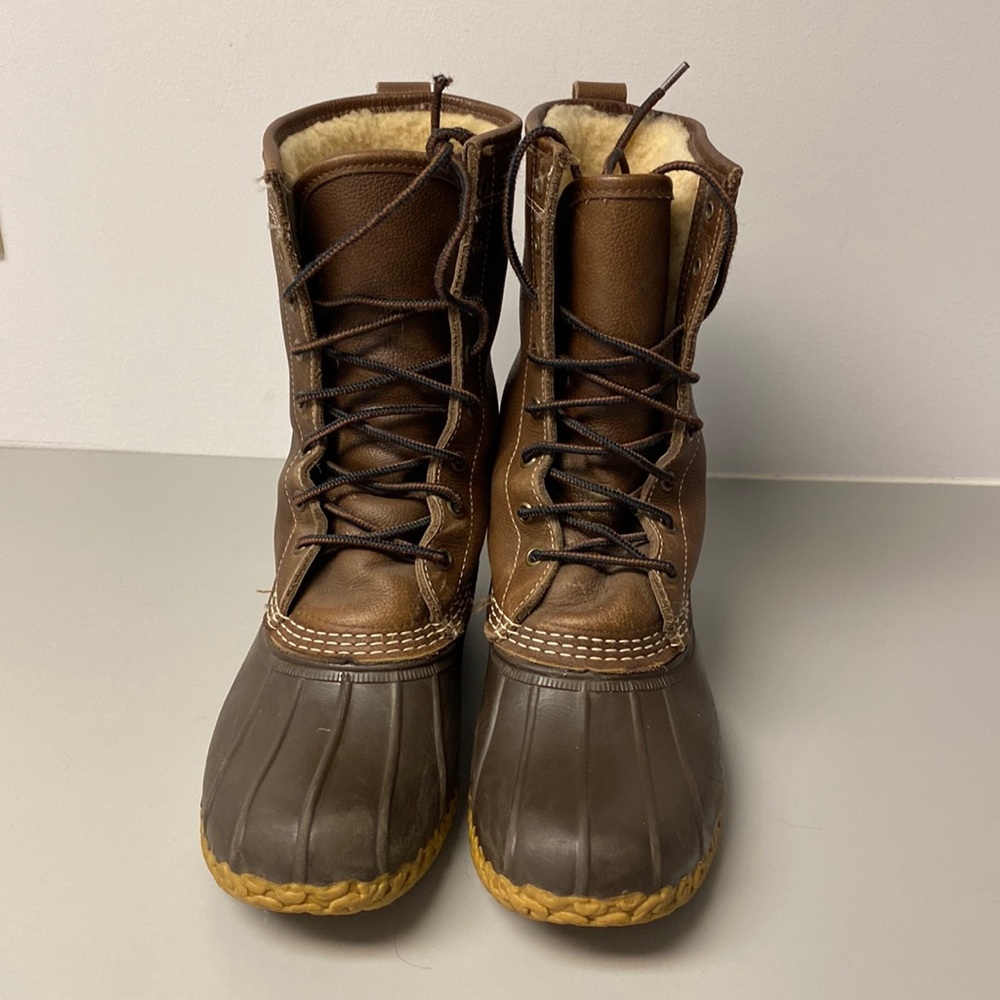 LL Bean womens 7” shearling lined insulated boots